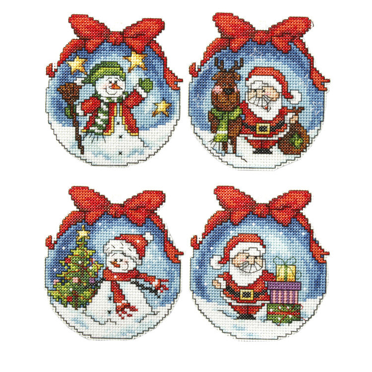 Cross Stitch Kit - Christmas Decorations - Orchidea SA7631