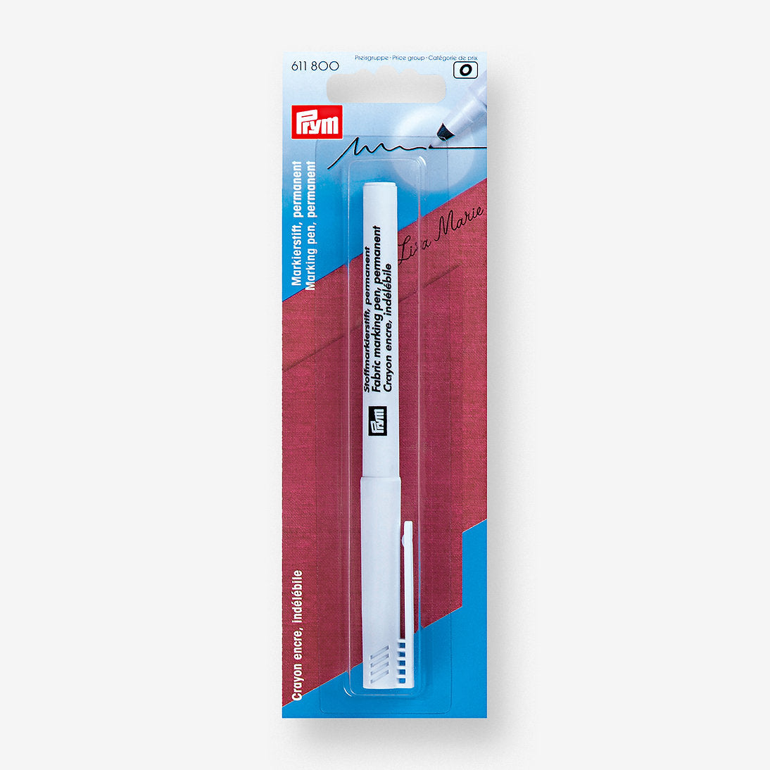 Permanent Fabric Marker - Precision and Durability with Prym 611800