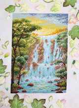 Steep waterfall - MP Studio SNV-814 - Cross stitch kit