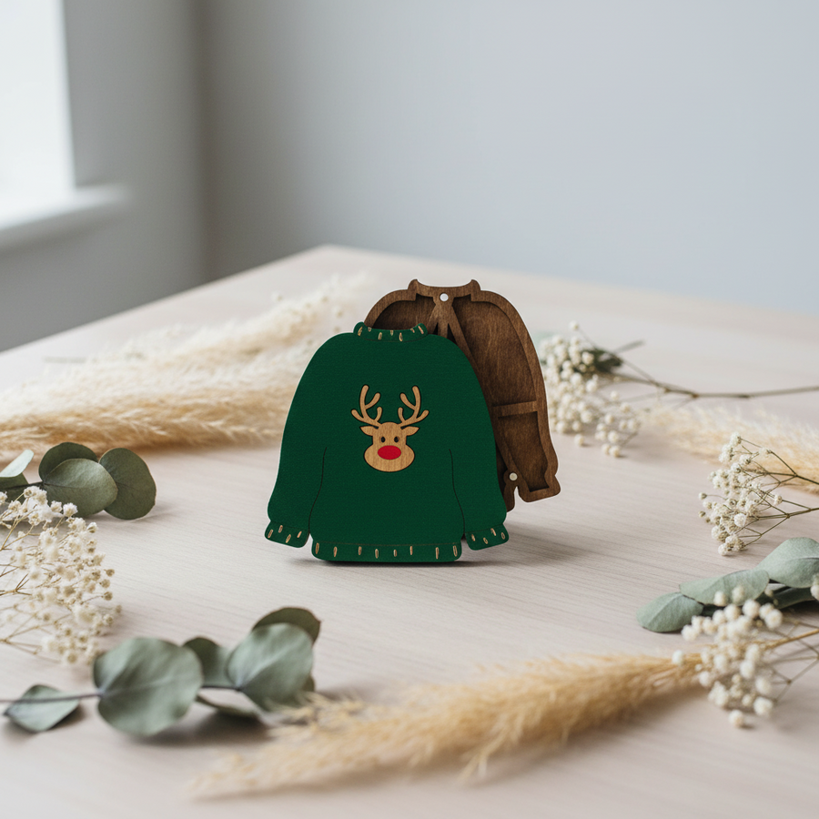 Organizador de abalorios Wizardi KF027/81 Christmas sweater. Organizador para perlas y abalorios de Wizardi