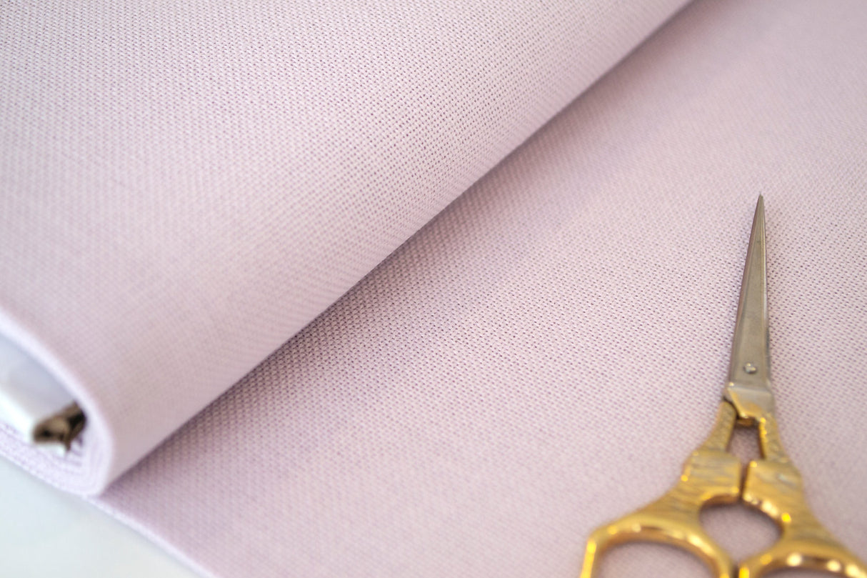 Murano Lugana fabric 3984/558 of 32 ct. in Lilac - ZWEIGART: Delicacy and Precision in Cross Stitch