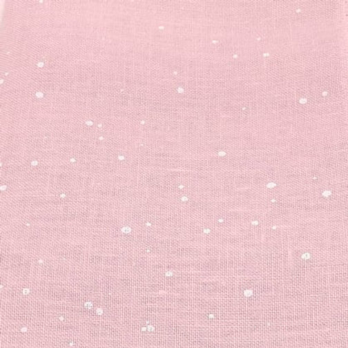 Tissu Belfast 32 ct. Shine - Powder Pink Splash par Zweigart - Tissu au point de croix 100% lin (3609/4279)