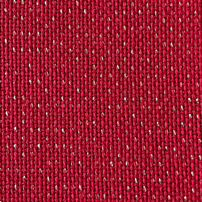 3256/9089 Bellana Fabric 20 ct. ZWEIGART Red color 2% metallic thread