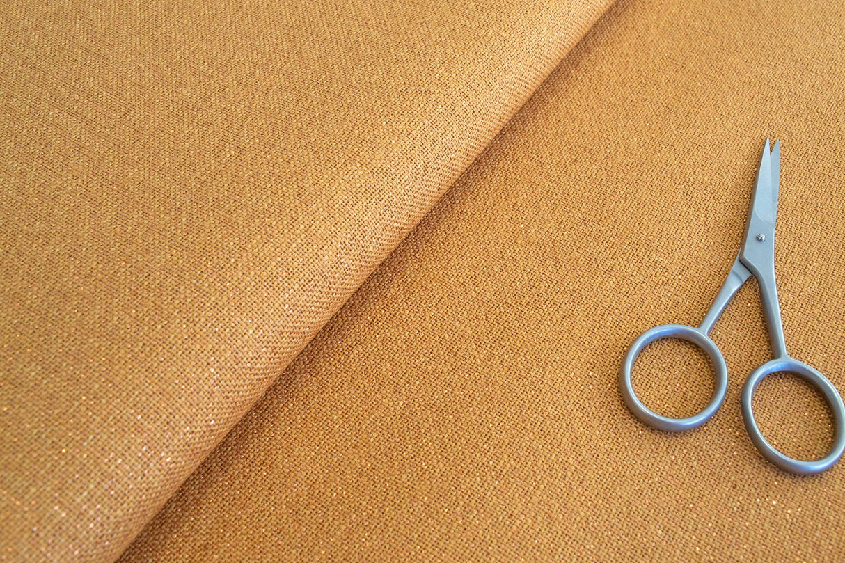 Zweigart Belfast Fabric in Metallic Copper Color - 3609/3131
