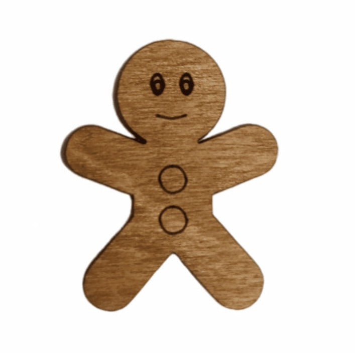 Aimant à aiguilles 'Gingerbread Cookie' - Accessoire en bois Wizardi KF059/54