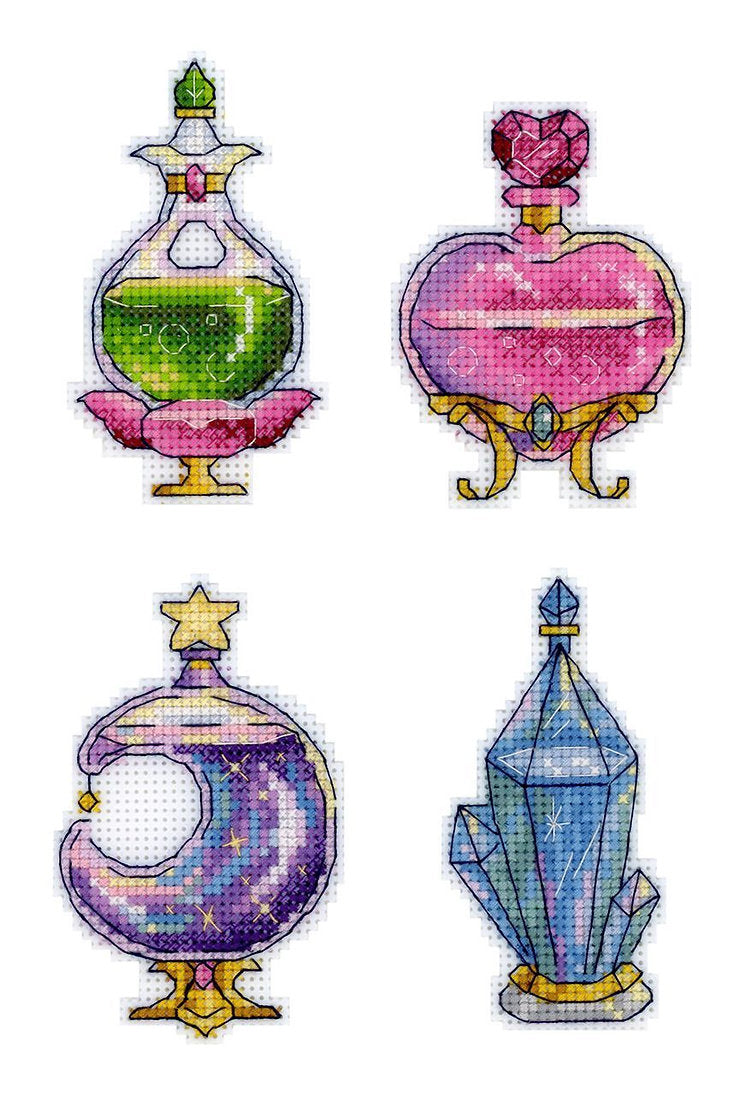 Cross Stitch Kit. Potions. Magnets - MP Studio SR-893