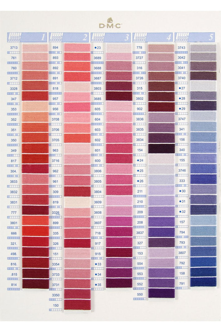 Nuancier Mouliné et Perle DMC - Comprend les 35 nouvelles couleurs Mouliné