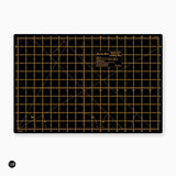 Multifunctional Self-Healing Cutting Mat - Hemline Gold, with Measurements in Centimeters and Inches