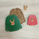 Christmas sweater. Organizador para perlas y abalorios de Wizardi KF027/81