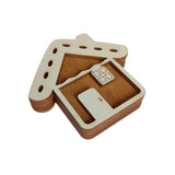 Home. Wizardi wooden needle case with magnet KF056/78