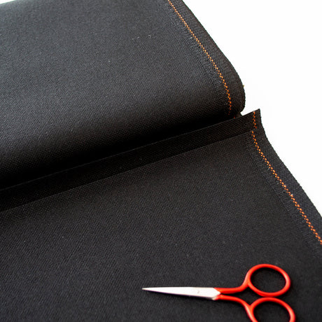 3835/720 Lugana Fabric 25 ct. Color Black ZWEIGART Cross Stitch Fabric