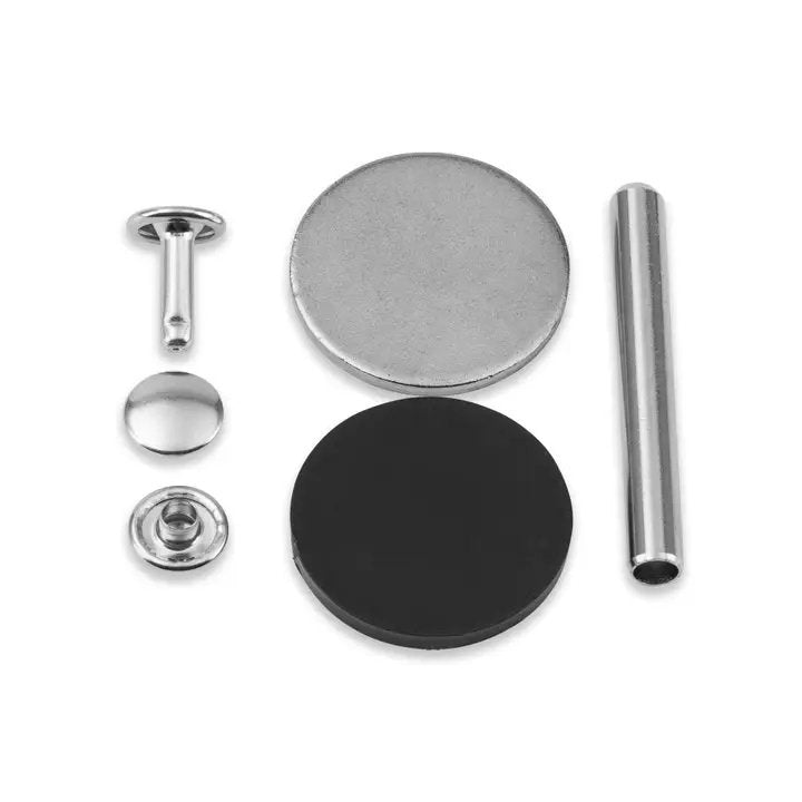 Remaches Tubulares Plateados Ø 9 mm 4-6mm Prym 403171 - accesorio Prym para cierres y accesorios de prendas