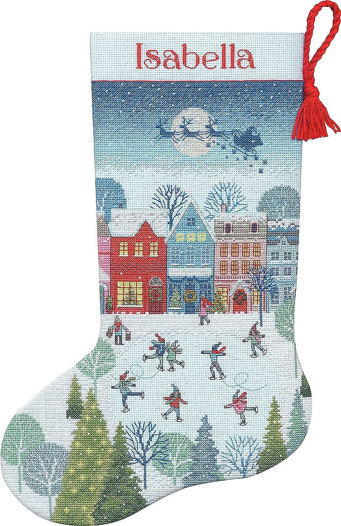 Skating Stocking - 70-09602 Dimensions - Cross Stitch Kit