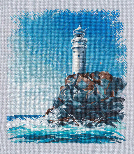 Kit de Punto de Cruz 'Lighthouse on the Rock' - 1572 OVEN