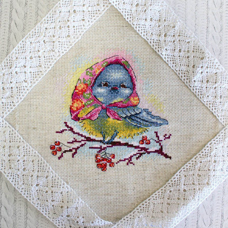 Cross Stitch Kit 'Elegant titmouse' - SM-728 MP Studia