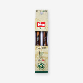 Puntas de Agujas tricot Largos de Madera Natural Prym 223302 - accesorio Prym para punto y tejido