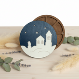 Maisons d'hiver. Organisateur pour perles et perles par Wizardi KF027/71