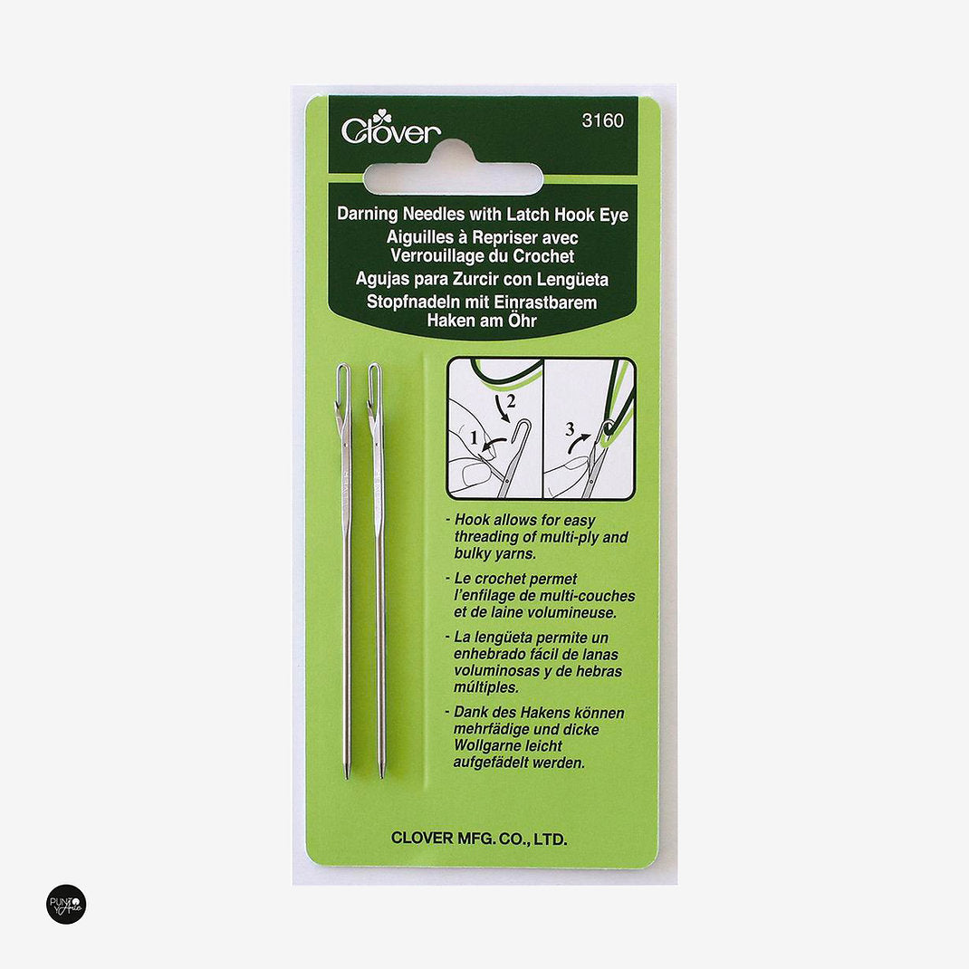 Darning Needles With Easy Threading - Clover 3160
