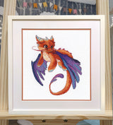 Kit de punto de cruz. Dragon-2 - 1555 OVEN
