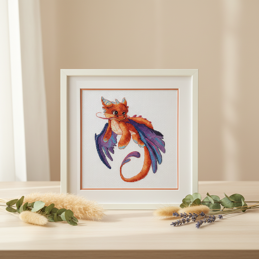 Kit de punto de cruz. Dragon-2 - 1555 OVEN