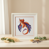 Kit de punto de cruz. Dragon-2 - 1555 OVEN
