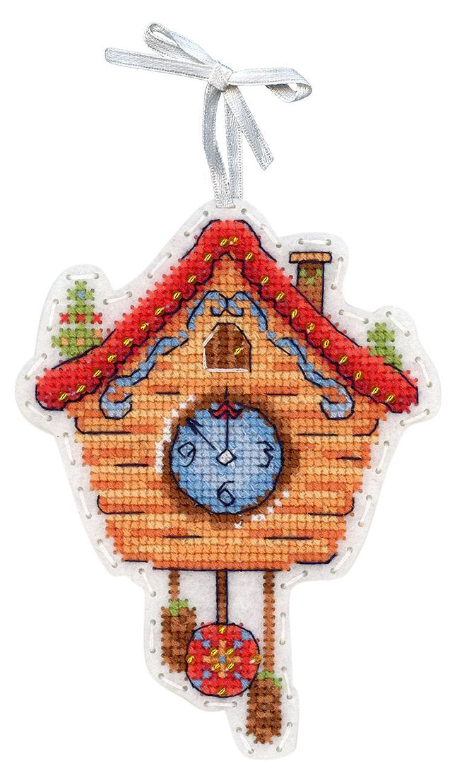 Kit de punto de cruz MP Studia ST-1018 – Minutes before the holiday 12x9 cm