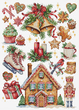 Cross Stitch Kit - Christmas Composition - B7031 Luca-S Gold