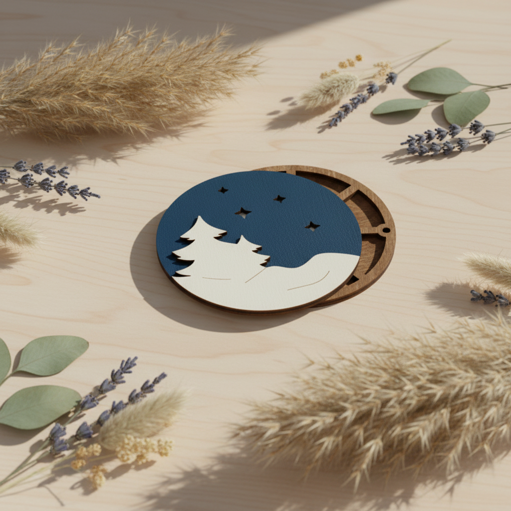 Winter forest. Organizador para perlas y abalorios de Wizardi KF027/72