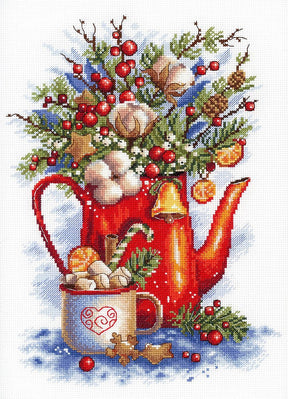 Festive tea party MP Studia SNV-844 Kit de punto de cruz