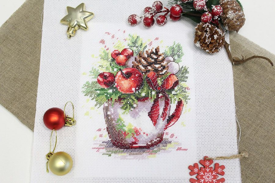 Christmas composition - MP Studio SM-751 - Cross stitch kit