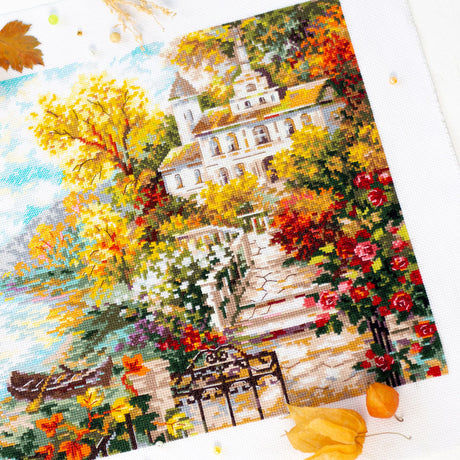 Cross Stitch Kit. House by the River - Magic Needle 210-750