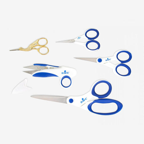 Kit of 5 DMC U1951 Embroidery Scissors - Complete set for sewing