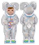 Cross Stitch Kit. New Years. Bunny Boy - MP Studio SR-901