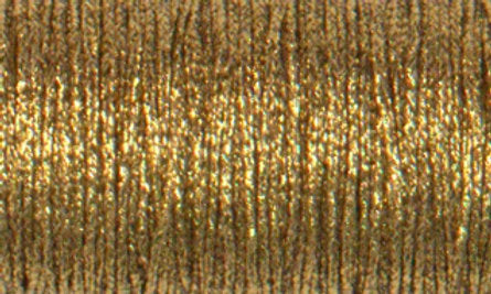 202HL Fine #8 Tresse Kreinik - Or Aztèque Haute Lustre 10 m