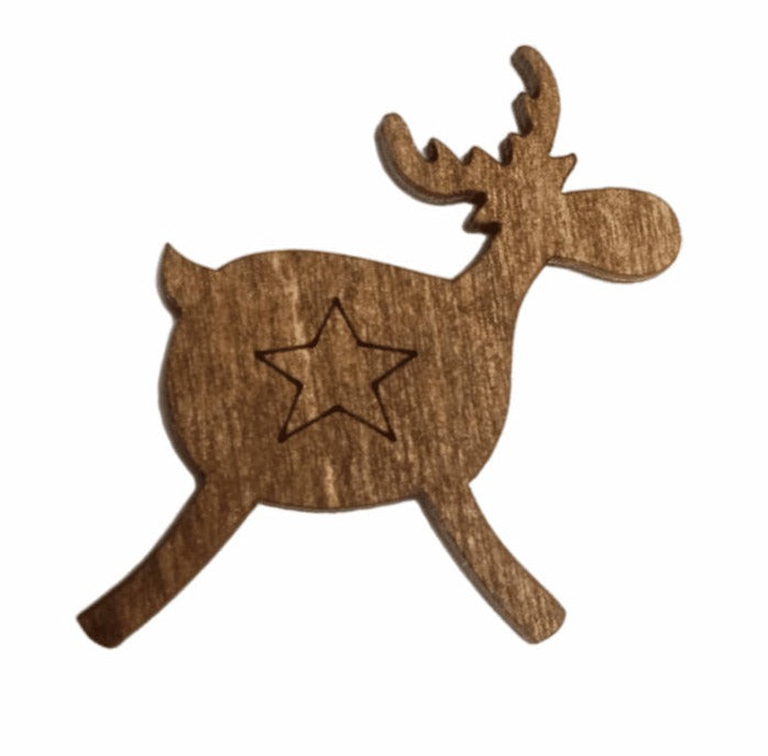 Aimant à aiguille 'Starry Deer' - Accessoire en bois Wizardi KF059/51