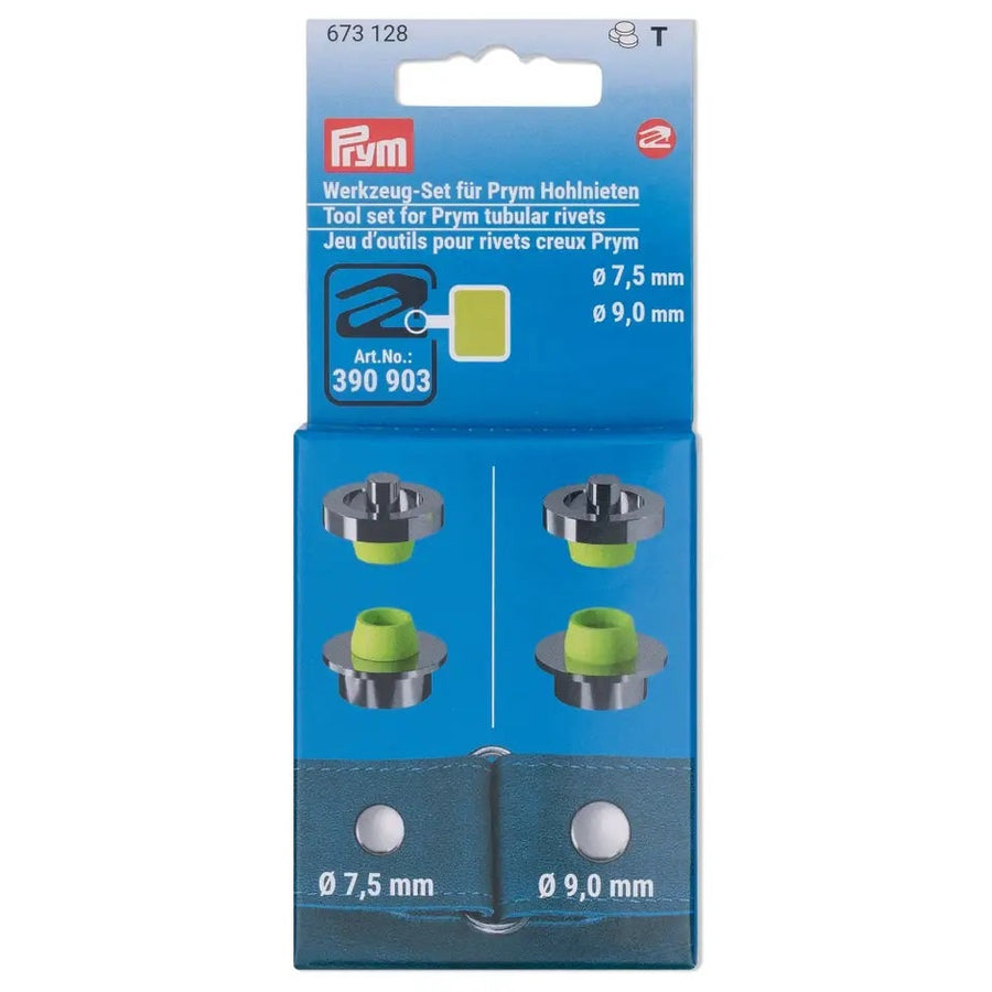 Juego de Herramientas para Remaches Ø 7.5 mm; Ø 9 mm Prym 673128 - accesorio Prym para cierres y accesorios de prendas