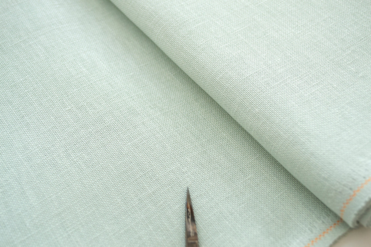 3281/6125 Cashel Fabric 28 ct. color Sapphire Green by ZWEIGART 100% linen