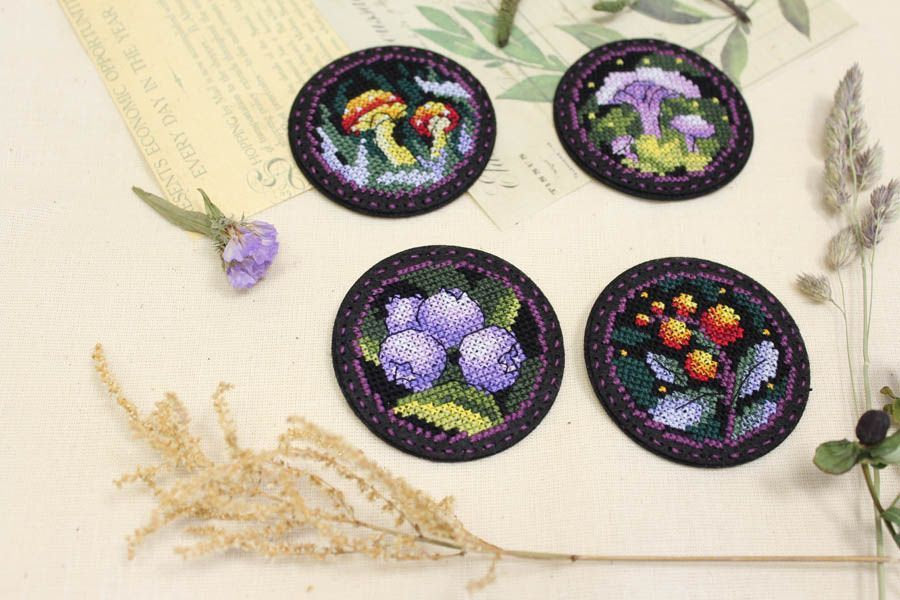 Cross Stitch Kit 'Forest Stories. Badges. Magnets' - ST-1023 MP Studia