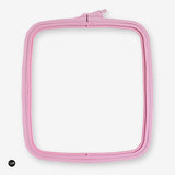 Nurge Pink Square Hoop: Your Perfect Companion for Embroidery and Cross Stitch