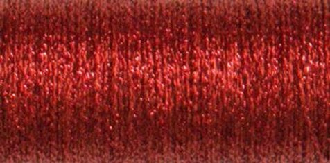 003L (#4) Kreinik Robot Red Holo Thread - Very Fine