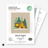 Silent Night - Grafico de Punto de Cruz Punto y Arte P002