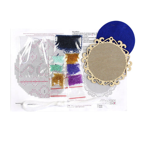 Evening Symphony. Christmas Ornament - SO-088 MP Studia - Kit with beads