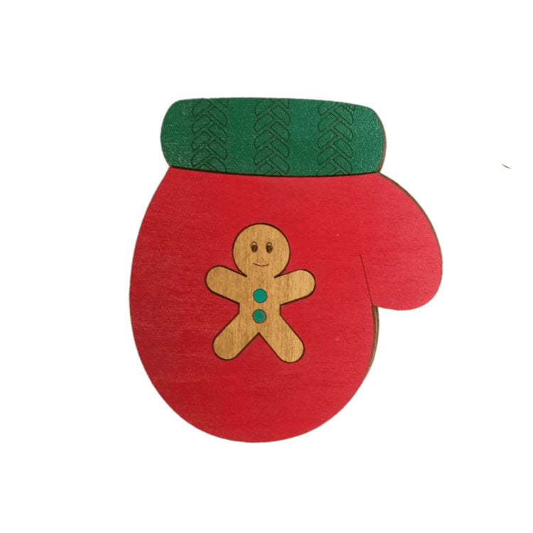 Vista adicional de Organizador de abalorios Wizardi KF027/83 Mitón de Navidad. Organizador para perlas y abalorios de Wizardi