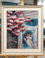 Cross stitch kit. Miracle behind the window - 1540 OVEN