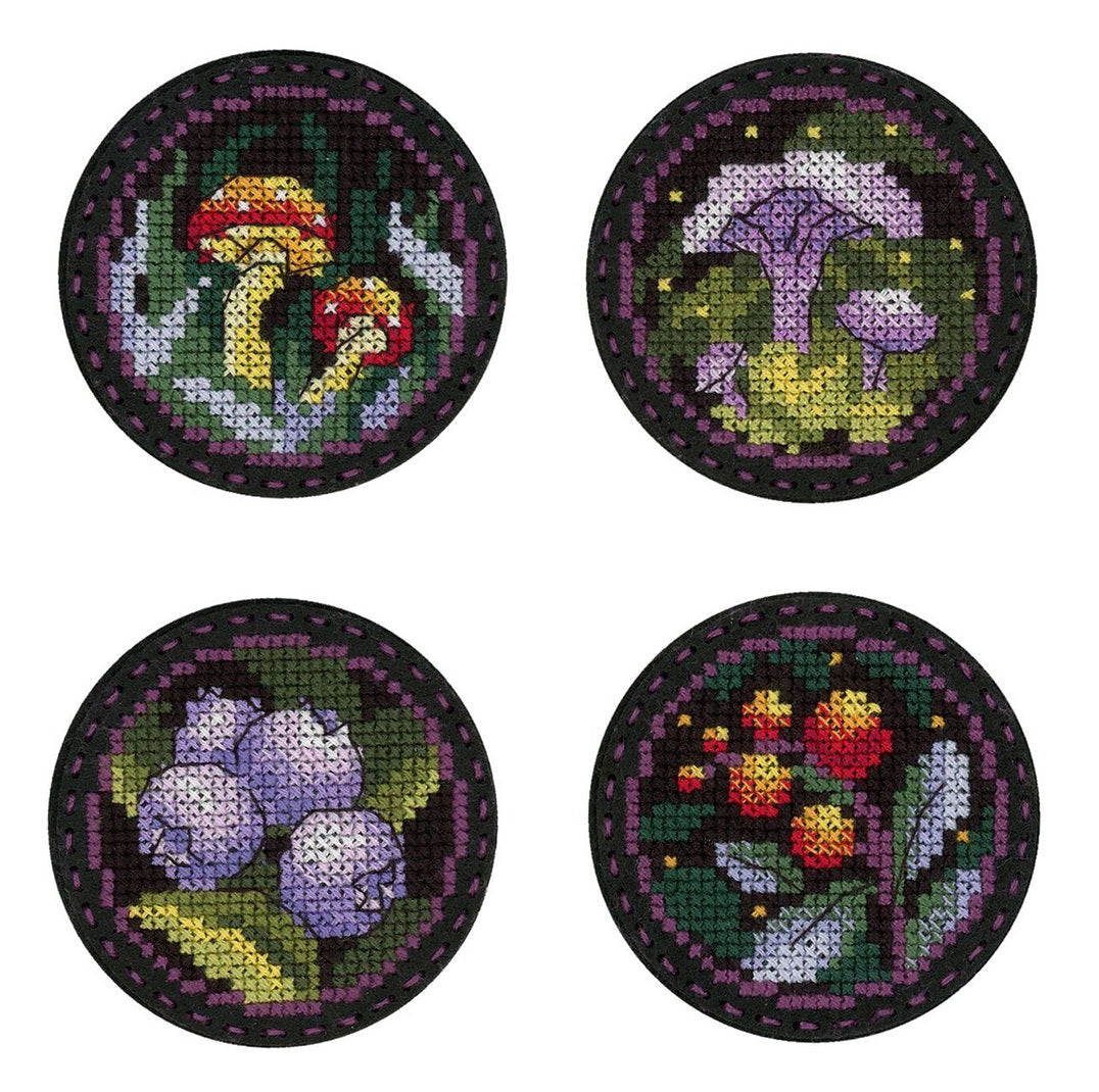 Cross Stitch Kit 'Forest Stories. Badges. Magnets' - ST-1023 MP Studia