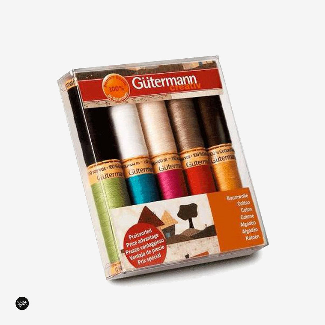 Hilos Gutermann 10 x 100 m / 100% Algodon