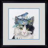 Floral Crown Cat - 70-35433 Dimensions - Kit de punt de cruz