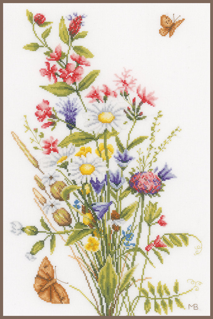 Wiesenblumen - Lanarte - Kreuzstich-Set PN-0155693