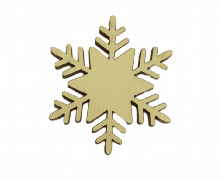 Aimant à aiguille 'Flocon de neige' - Accessoire en bois Wizardi KF059/55