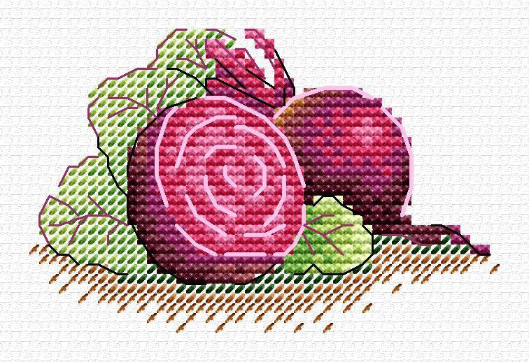 Betterave sucrière - MP Studio SM-742 - Kit de point de croix